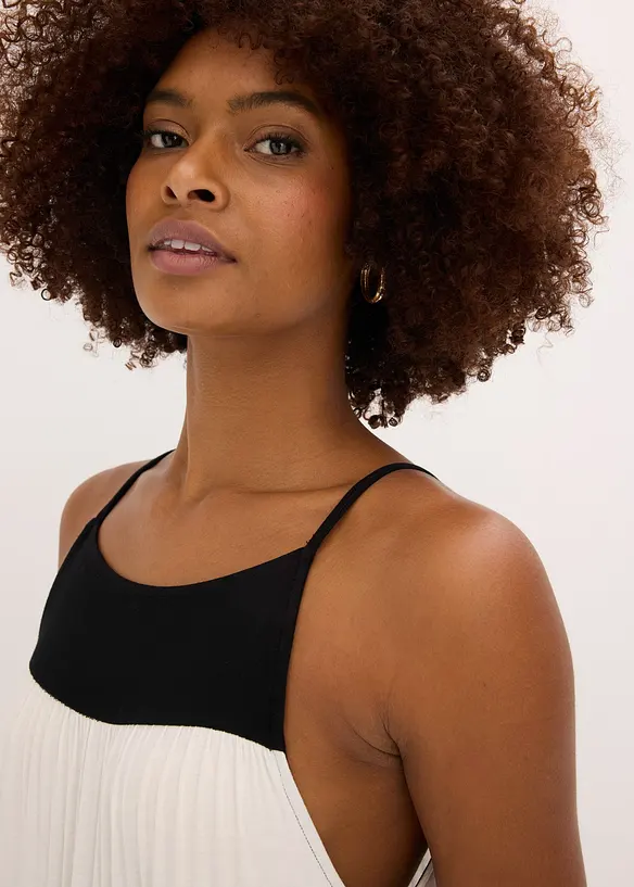 Jerseykl&auml;nning i mjuk viskosmix, bonprix