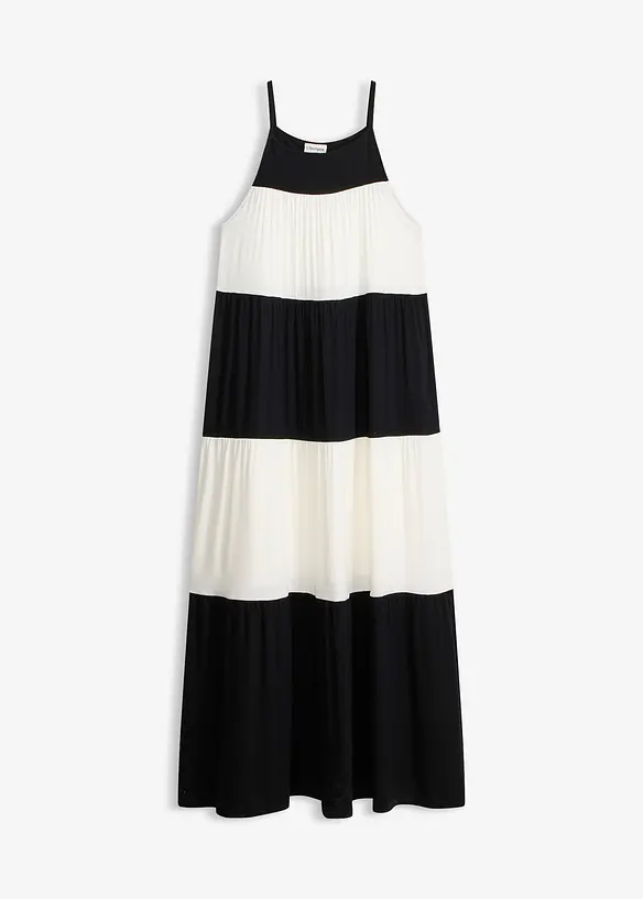 Jerseykl&auml;nning i mjuk viskosmix, bonprix