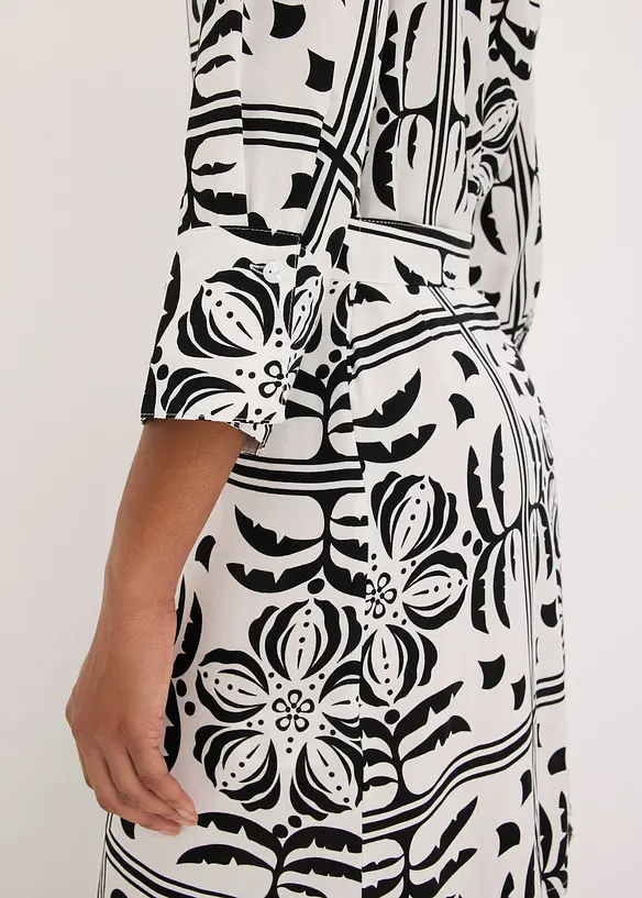 Skjortkl&auml;nning av viskos med mjukt fall, bonprix