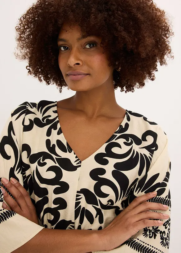 Midikl&auml;nning av mjuk viskosmix, bonprix