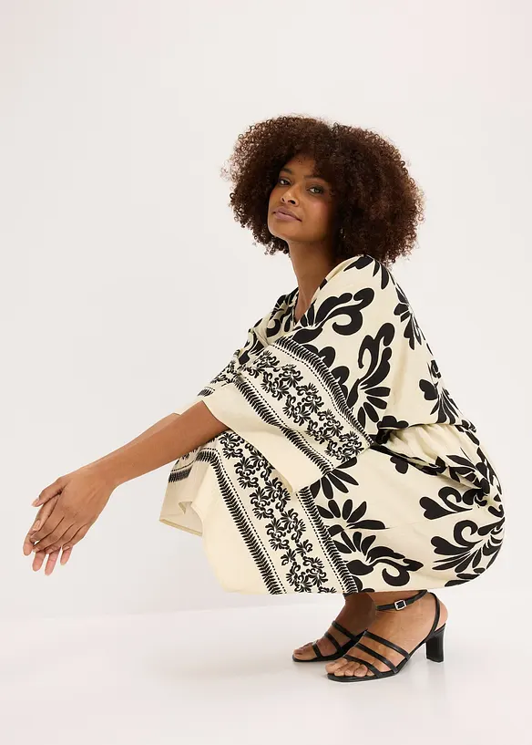 Midikl&auml;nning av mjuk viskosmix, bonprix