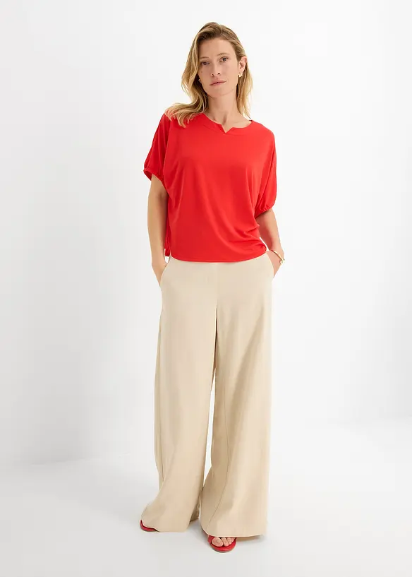 Ledig topp i kraftig pik&eacute;, bonprix