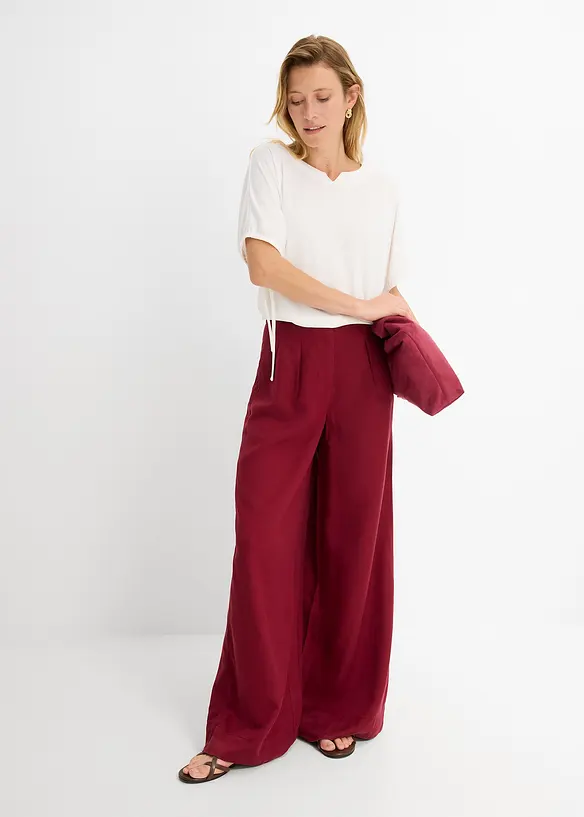 Ledig topp i kraftig pik&eacute;, bonprix