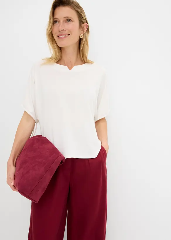 Ledig topp i kraftig pik&eacute;, bonprix