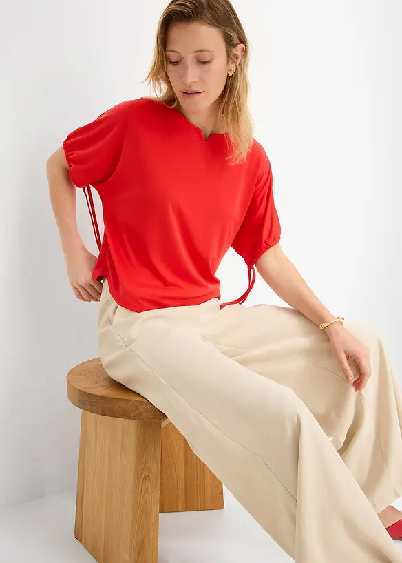 Ledig topp i kraftig pik&eacute;, bonprix