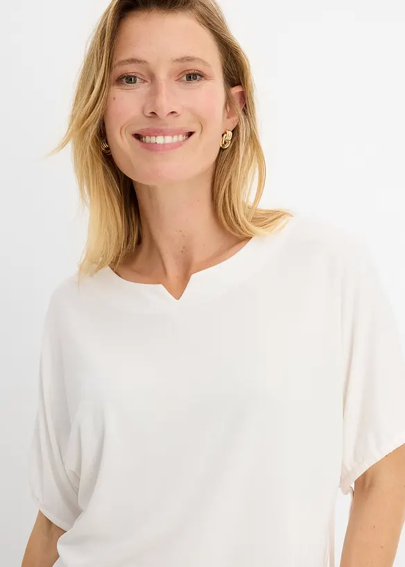 Ledig topp i kraftig pik&eacute;, bonprix