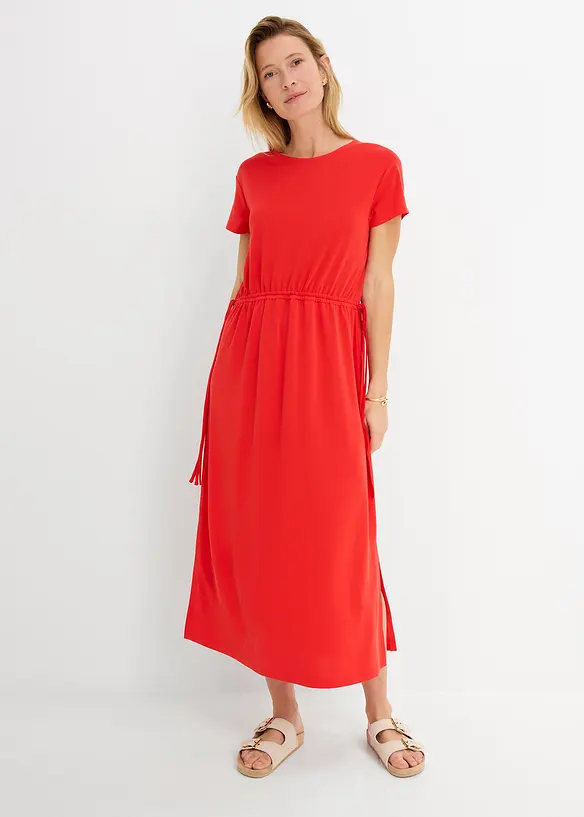 Kl&auml;nning i mjuk pik&eacute;, bonprix