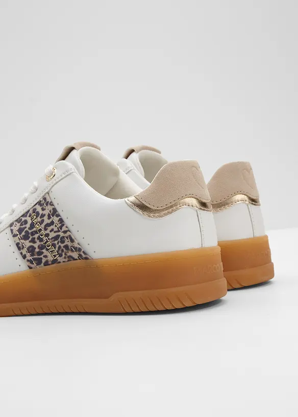 Sneakers med plat&aring;sula och retrolook fr&aring;n Marco Tozzi, Marco Tozzi
