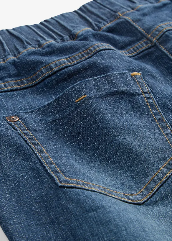 Slim Fit Jeans, Mid Waist, med bomull, bonprix