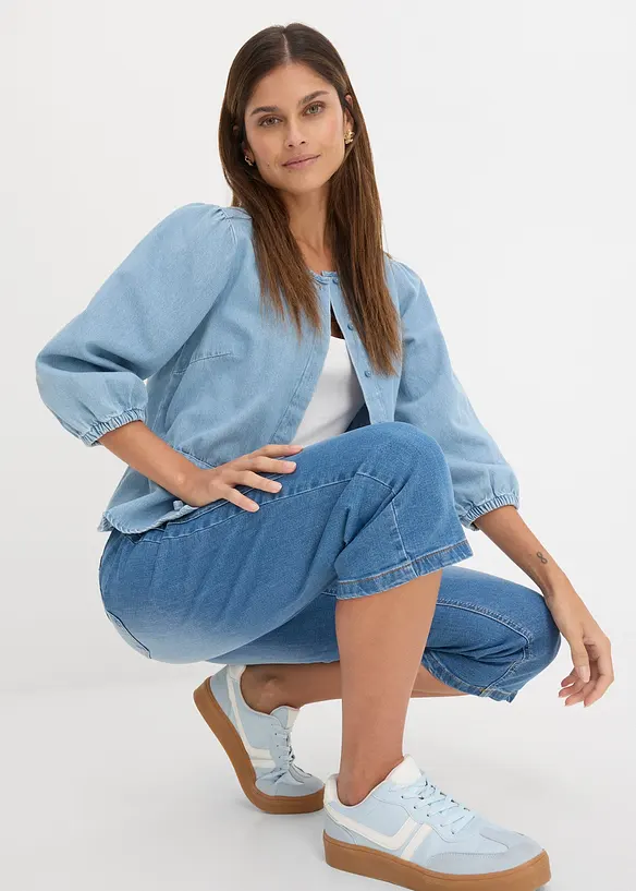 Slim Fit Capri Jeans Mid Waist, bonprix