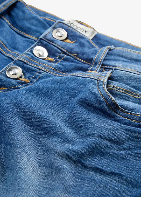 Jeansshorts Mid Waist, bonprix