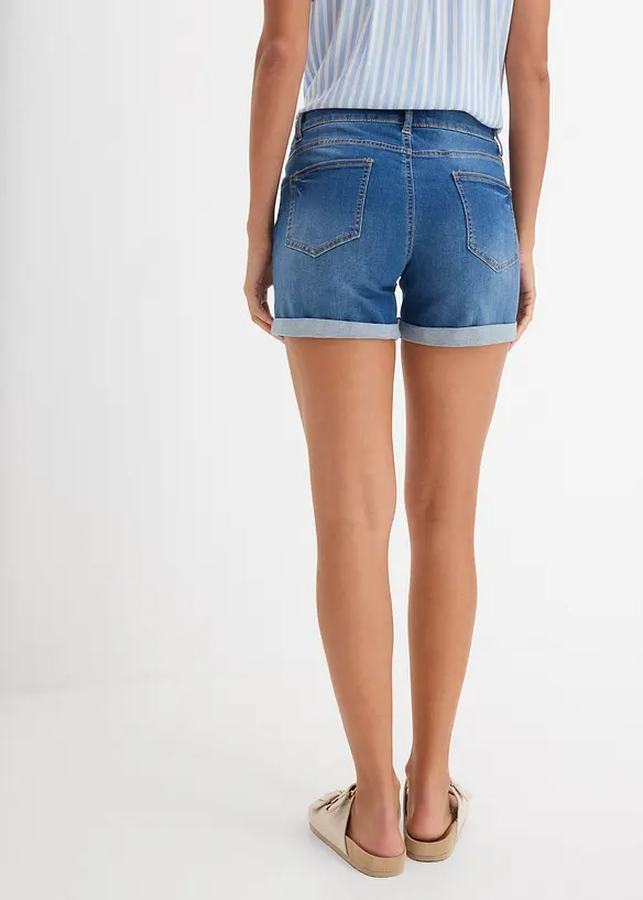 Jeansshorts Mid Waist, bonprix