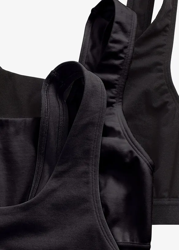 BH-topp med ekologisk bomull (3-pack), bonprix