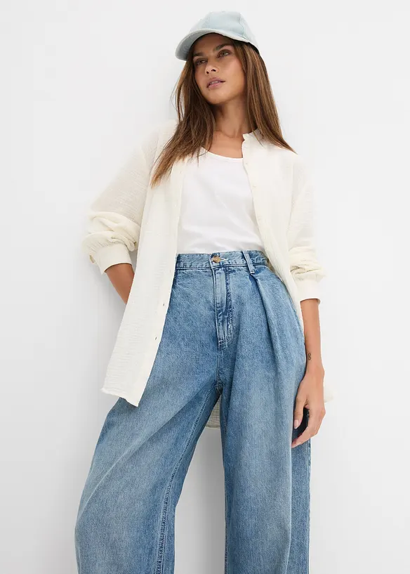 Wide Leg-jeans, High Waist, bonprix