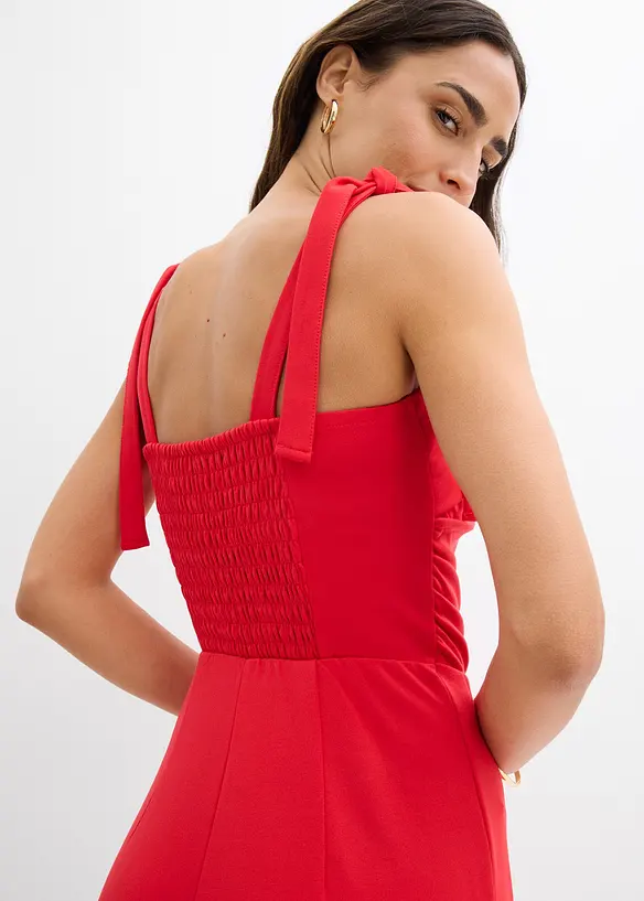 Jumpsuit med axelband som knyts, bonprix