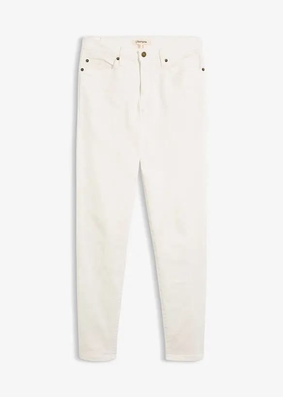 Mom Jeans Mid Waist, l&aring;nga ben, bonprix
