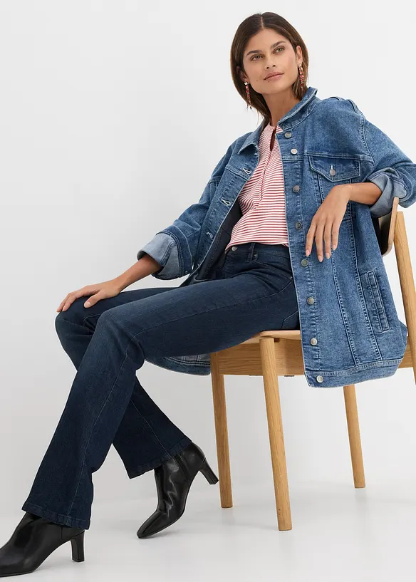 Bootcut Jeans Mid Waist, Stretch, bonprix