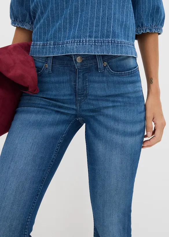 Bootcut Jeans Mid Waist, Stretch, bonprix