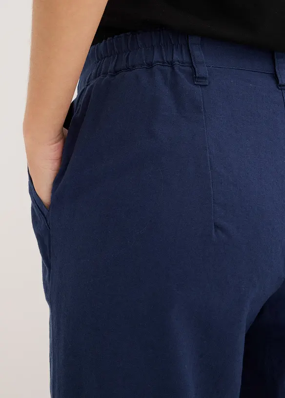 V&auml;vd byxa i linne och bomull, bonprix