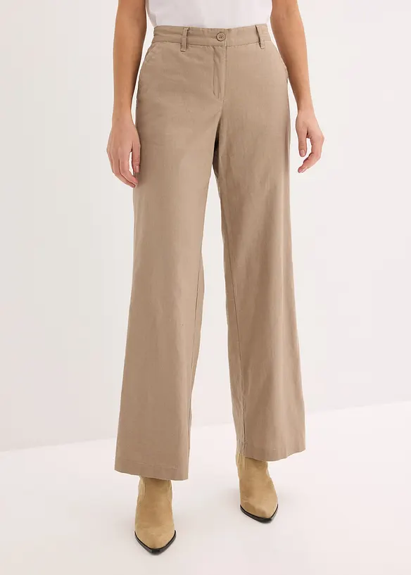 V&auml;vd byxa i linne och bomull, bonprix