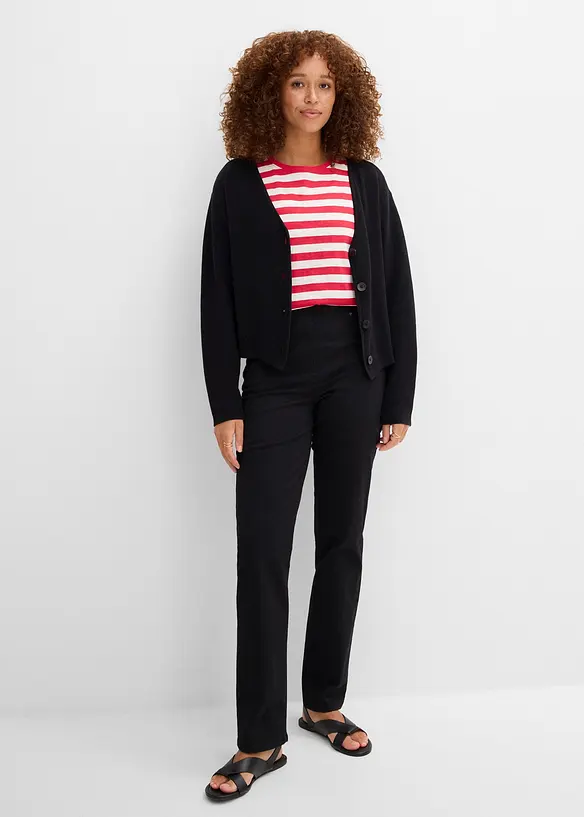 Twillbyxa av elastisk bomullsmix, bonprix