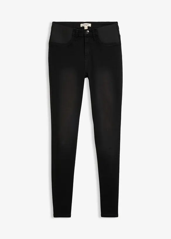 Jeans med bekv&auml;m midja, bonprix