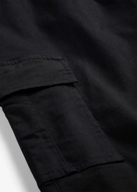 Cargobyxa i stretchig bomullsmix, bonprix