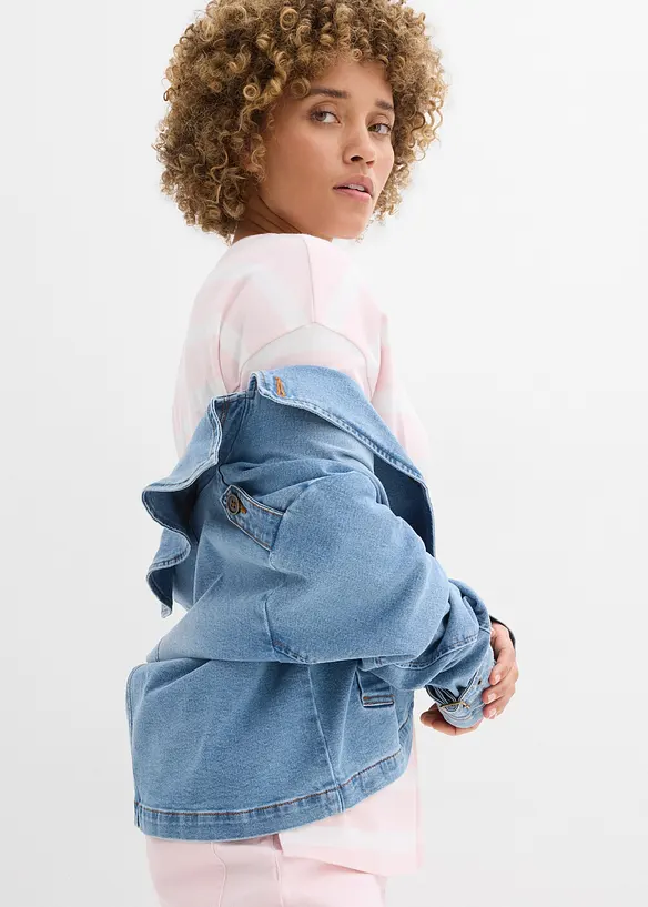 L&aring;ng topp i tjockt material av ekologisk bomull, bonprix