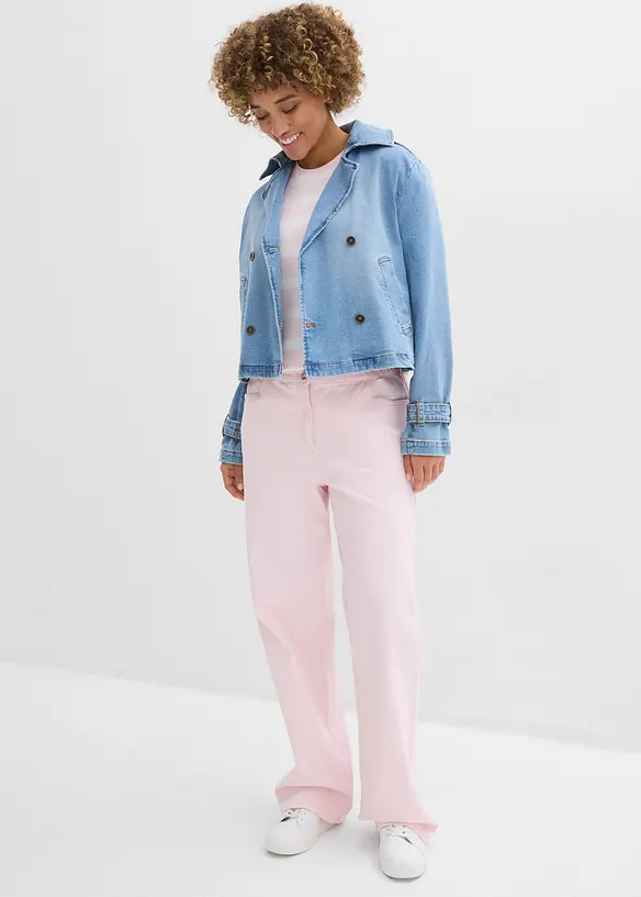 L&aring;ng topp i tjockt material av ekologisk bomull, bonprix