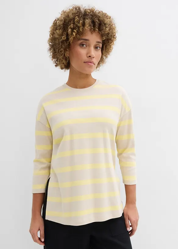 L&aring;ng topp i tjockt material av ekologisk bomull, bonprix