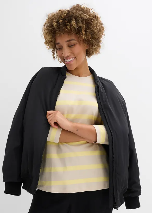 L&aring;ng topp i tjockt material av ekologisk bomull, bonprix