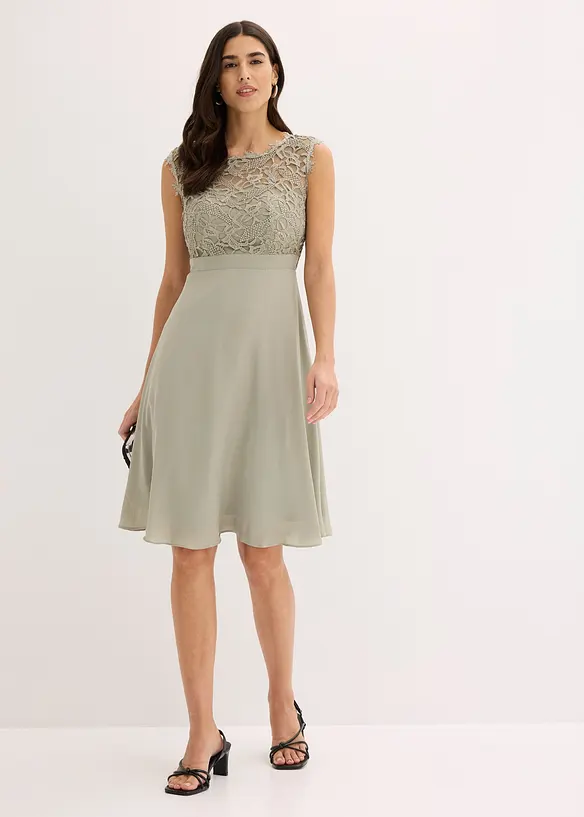 Kl&auml;nning med spets, bonprix