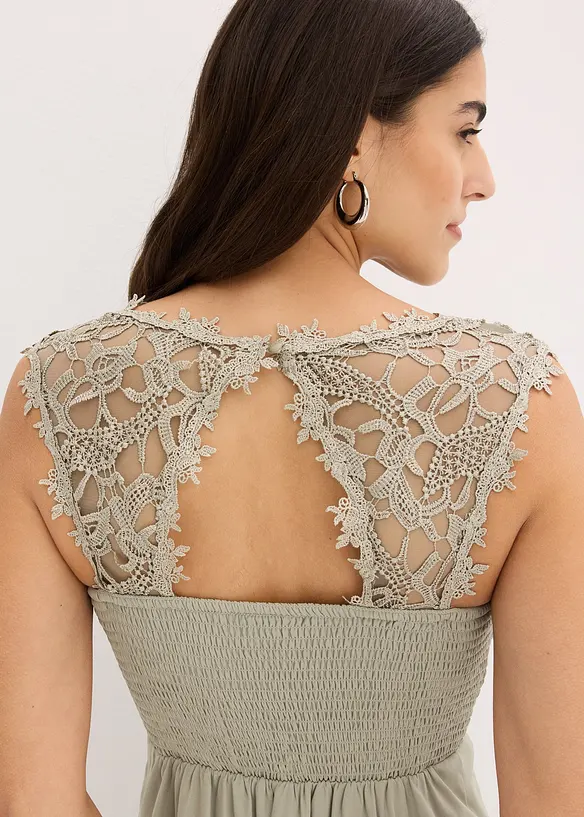 Kl&auml;nning med spets, bonprix