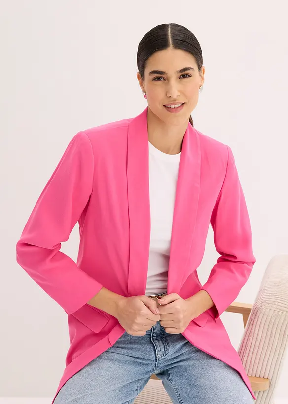 L&aring;ng kavaj av viskosmix, bonprix