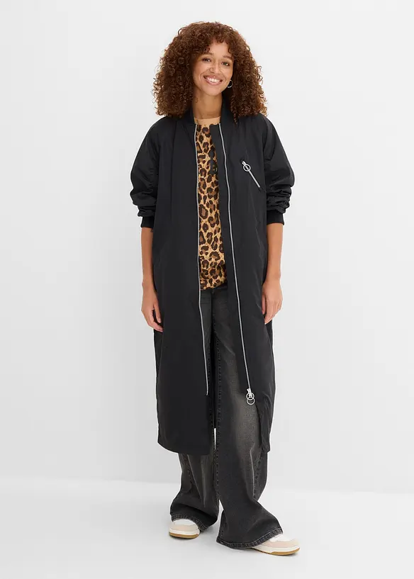 Bluskappa med stickad krage, bonprix