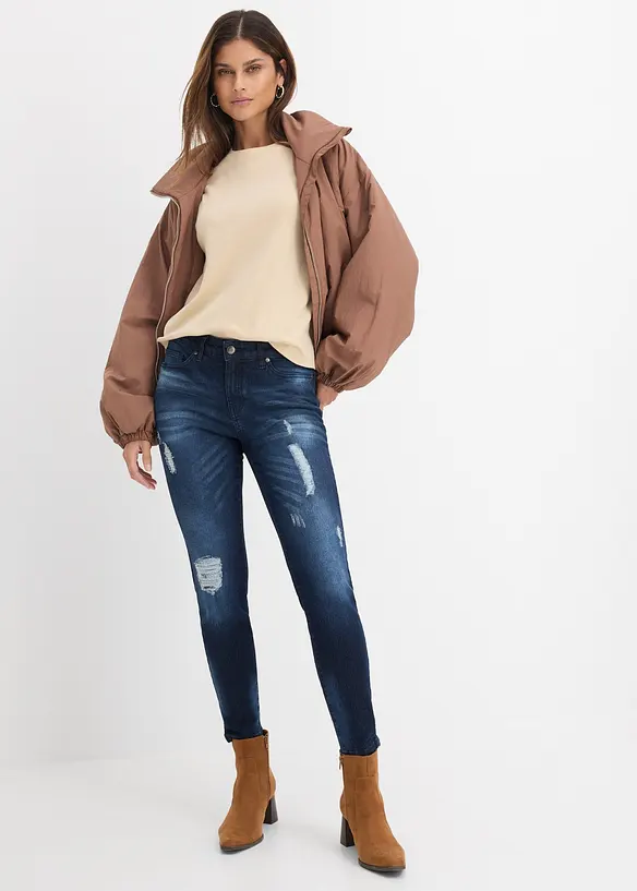 Skinny Jeans Mid Waist, med stretch, bonprix