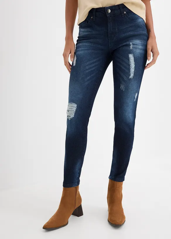 Skinny Jeans Mid Waist, med stretch, bonprix