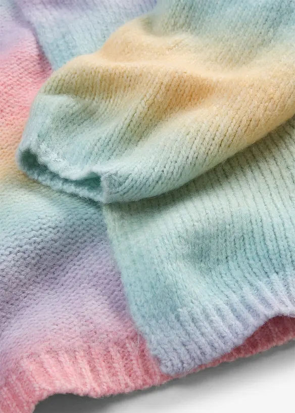 Grovstickad cardigan av mjuk bomullsmix, bonprix