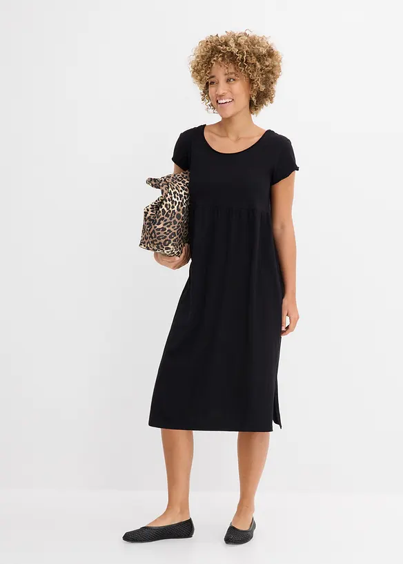 Mellanl&aring;ng kl&auml;nning i ekologisk bomull, bonprix