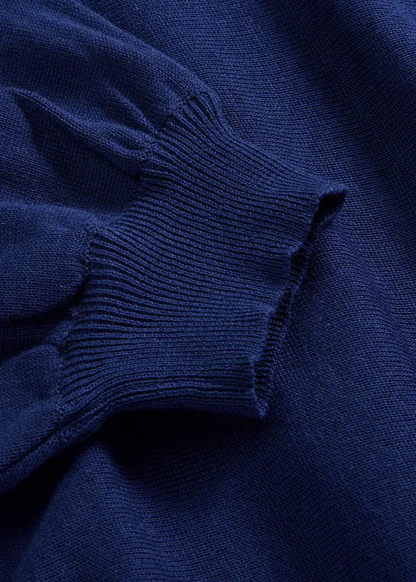 Finstickad tr&ouml;ja av bomullsmix, bonprix