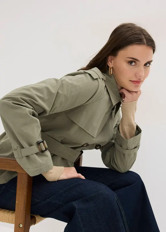 Kort trenchcoat, bonprix