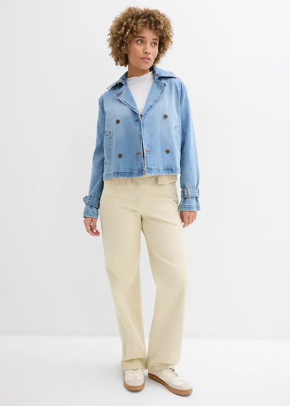 Palazzobyxa med h&ouml;g res&aring;rmidja, bonprix