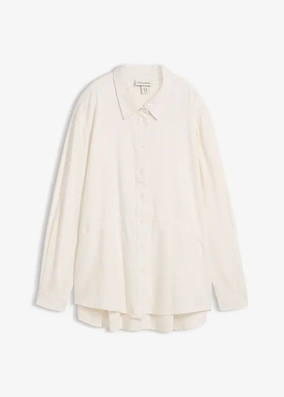 Oversizeblus av linnemix, bonprix