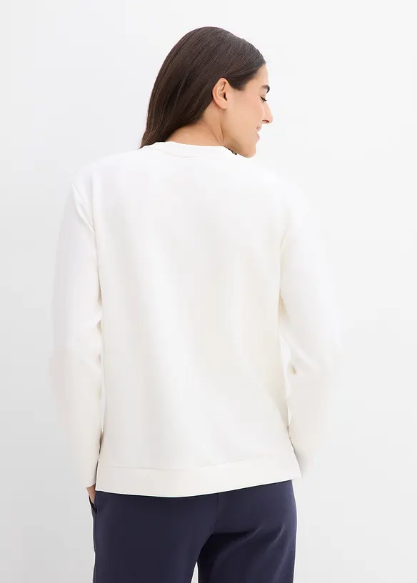 Sweatshirt med viskos, bonprix