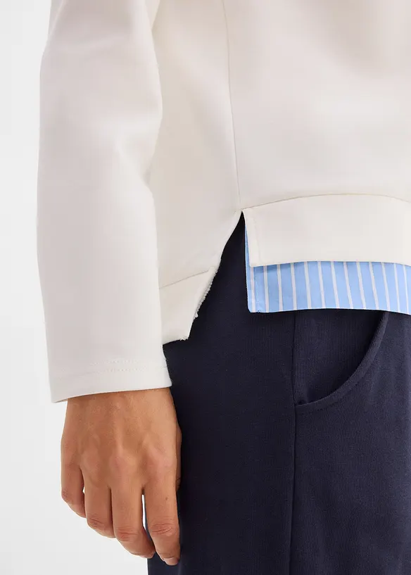 Sweatshirt med viskos, bonprix