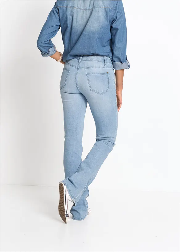 Bootcut Jeans Mid Waist, Comfort Stretch, bonprix