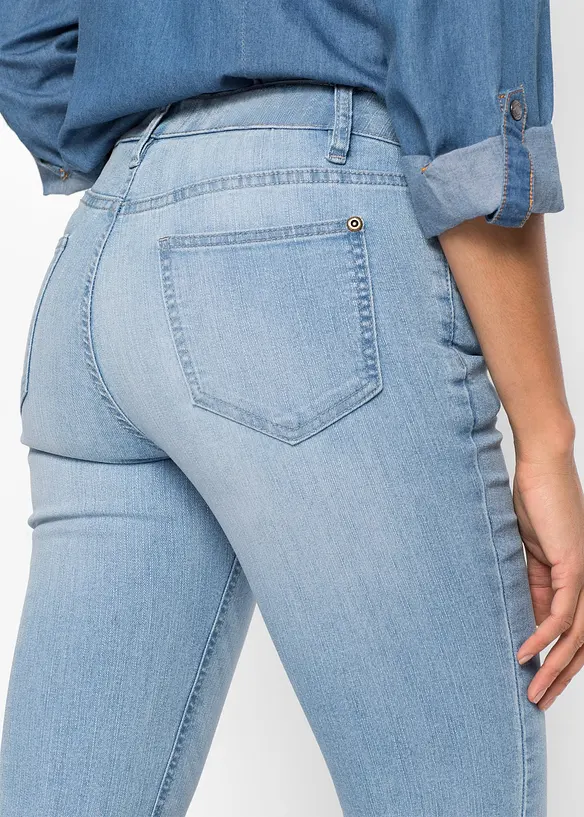 Bootcut Jeans Mid Waist, Comfort Stretch, bonprix