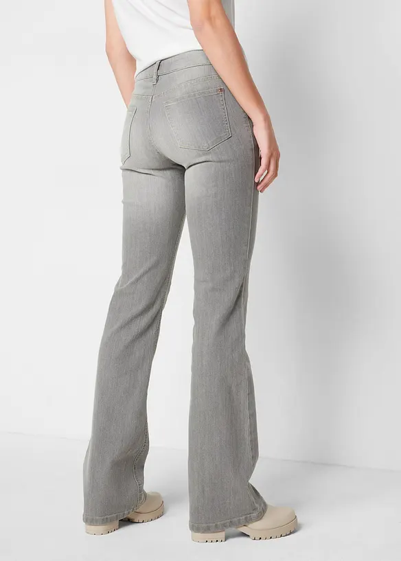 Bootcut Jeans Mid Waist, Comfort Stretch, bonprix