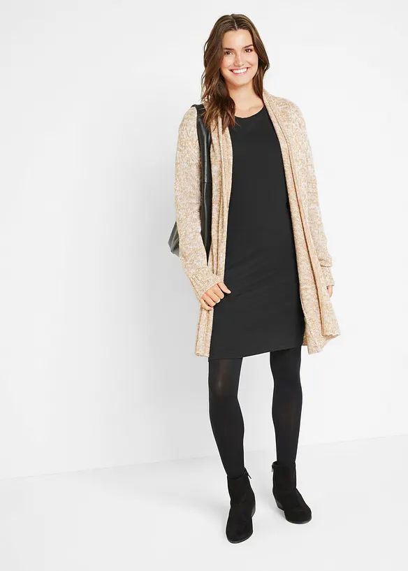 Jerseykl&auml;nning av bomull med stretch (2-pack), bonprix