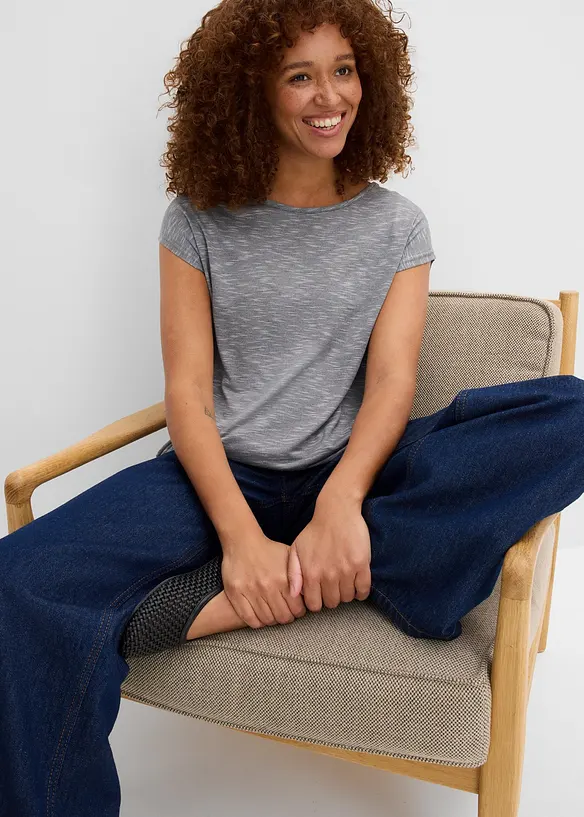 L&aring;ng topp med rundad nederkant, bonprix